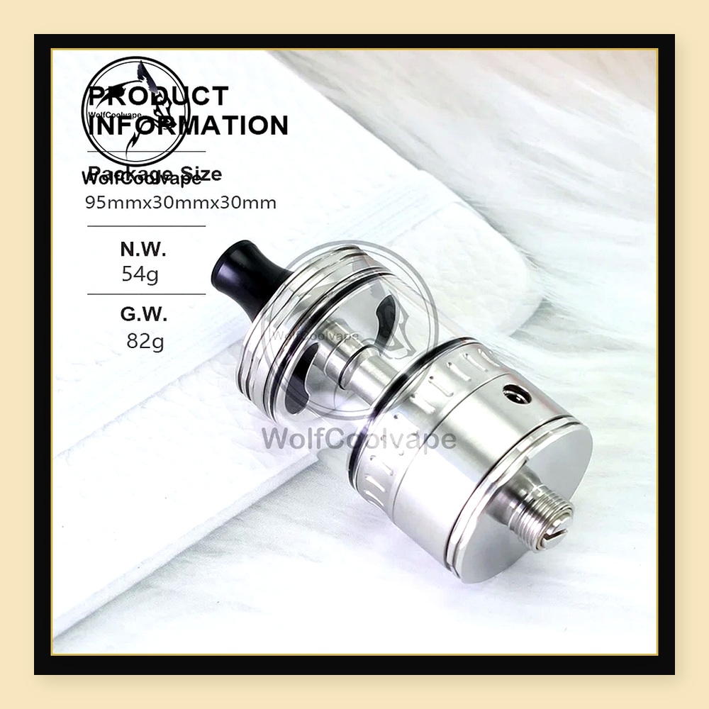 Wolfcoolvape NOLA RTA อะตอมไมเ - Vaping Air บทวิจารณ์และราคา